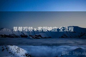草莓视频 x 客服响应 全流程