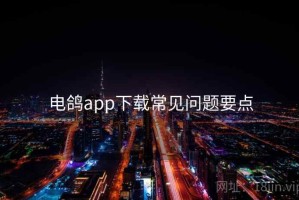 电鸽app下载常见问题要点