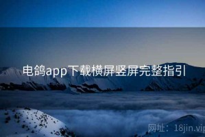 电鸽app下载横屏竖屏完整指引