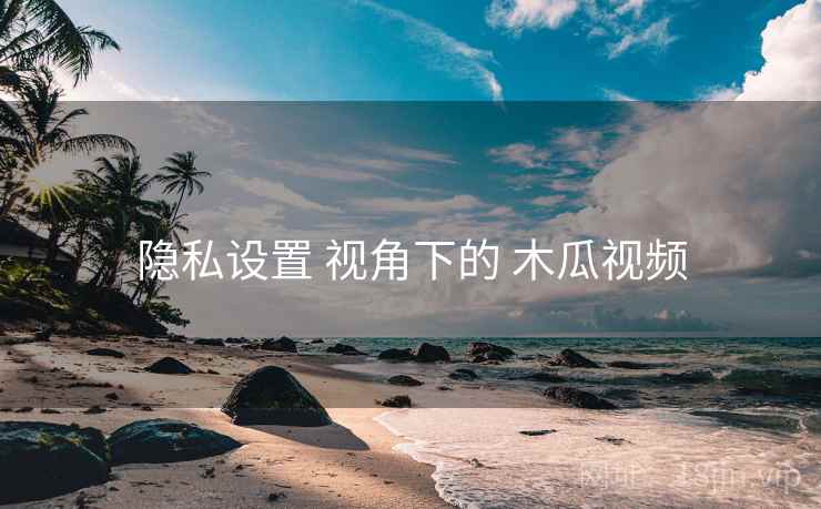 隐私设置 视角下的 木瓜视频