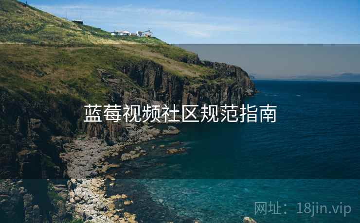 蓝莓视频社区规范指南