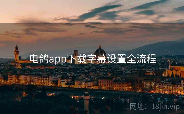 电鸽app下载字幕设置全流程