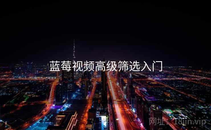 蓝莓视频高级筛选入门