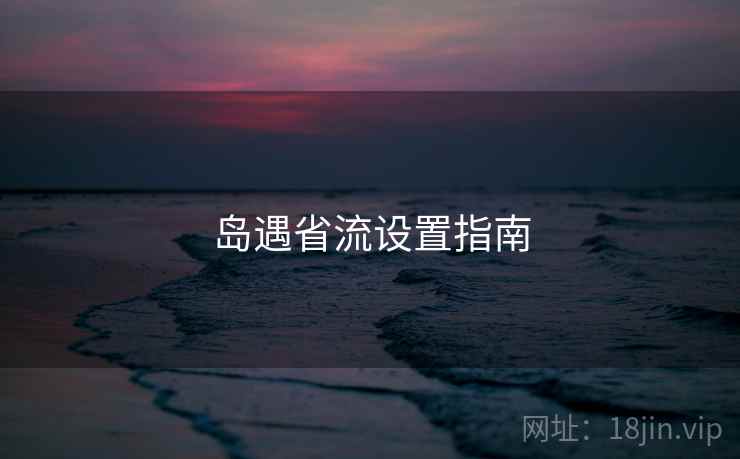 岛遇省流设置指南