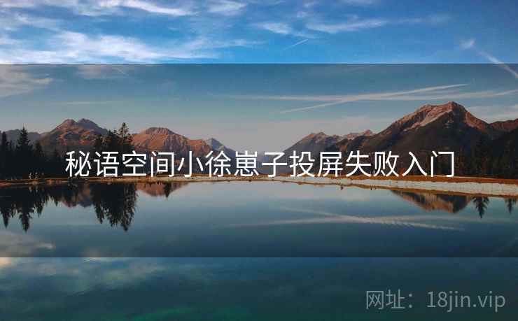 秘语空间小徐崽子投屏失败入门