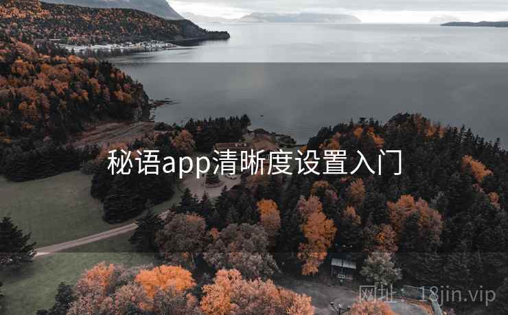 秘语app清晰度设置入门