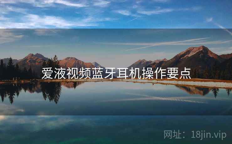 爱液视频蓝牙耳机操作要点