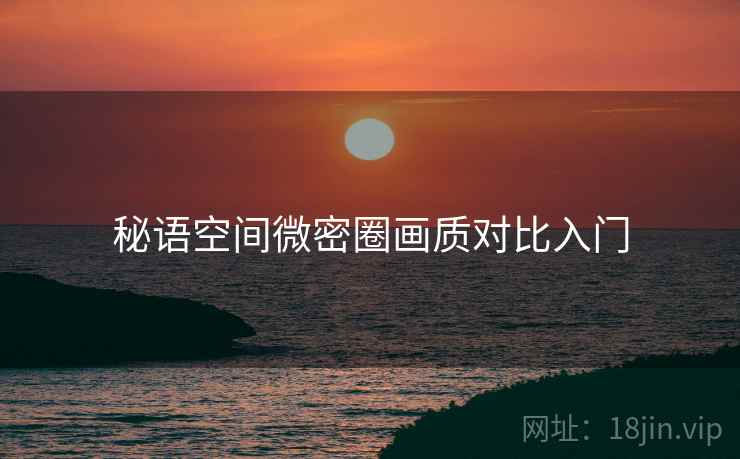 秘语空间微密圈画质对比入门