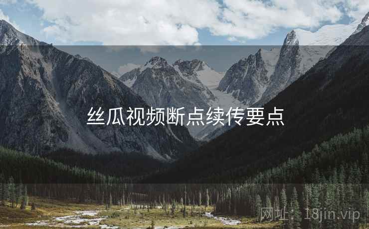 丝瓜视频断点续传要点